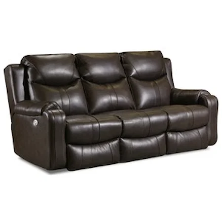 Double Reclining Sofa with Power Headrests